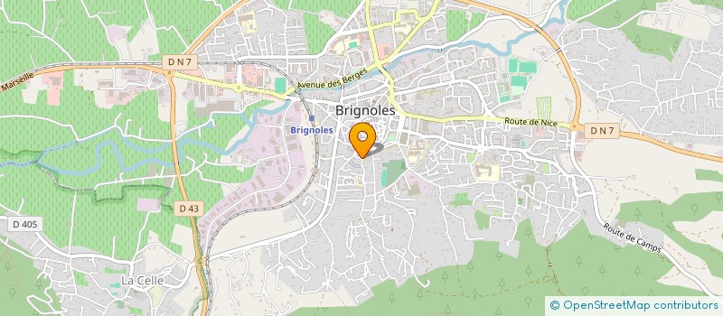 localisation de l'entreprise MADAME AURELIE BELLON à BRIGNOLES