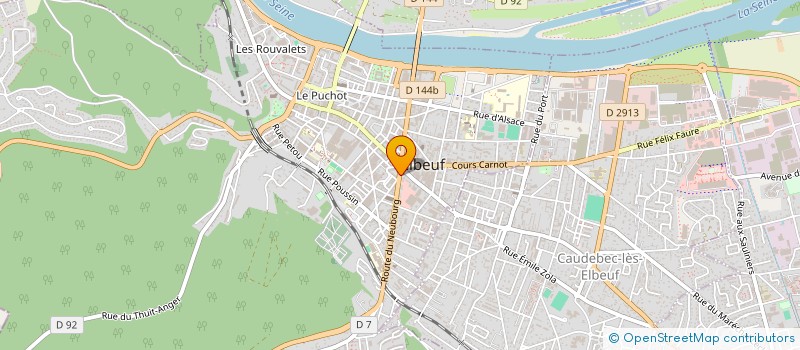 localisation de l'entreprise MADAME AURELIE BELMONT  ELBEUF