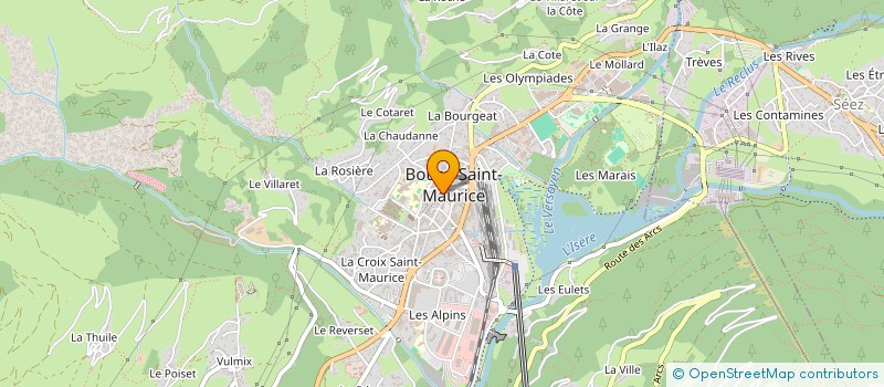 localisation de l'entreprise MADAME AURELIE BENAMARA  BOURG-SAINT-MAURICE