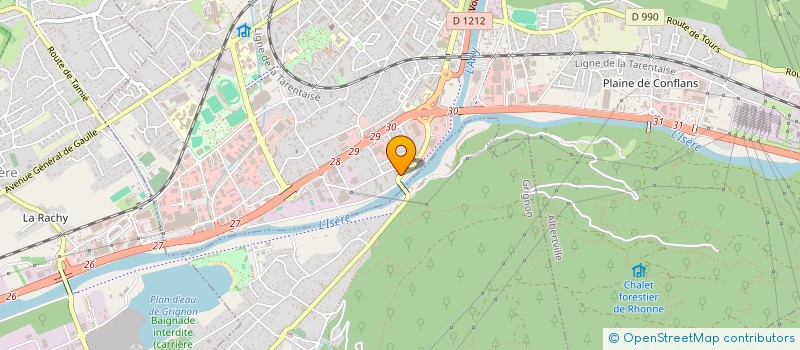 localisation de l'entreprise MADAME AURELIE BENEUT  ALBERTVILLE