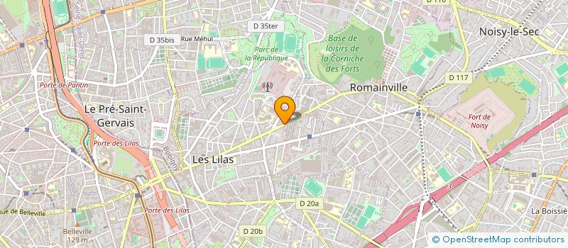 localisation de l'entreprise MADAME AURELIE BENSAMOUN à LES LILAS