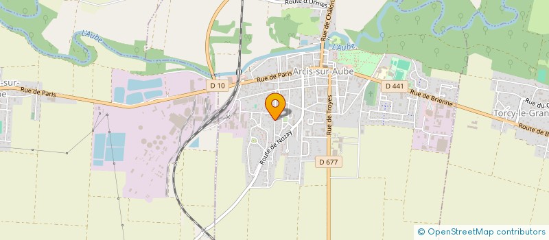 localisation de l'entreprise MADAME AURELIE BERARD  ARCIS-SUR-AUBE