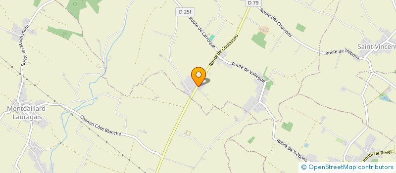 localisation de l'entreprise MADAME AURELIE BERGES  TREBONS-SUR-LA-GRASSE