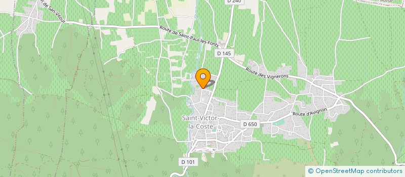 localisation de l'entreprise MADAME AURELIE BERNADETTE MARIGNANE  SAINT-VICTOR-LA-COSTE