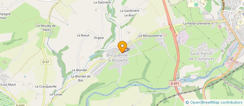 localisation de l'entreprise MADAME AURELIE BERNARD  BRICQUEVILLE-LA-BLOUETTE