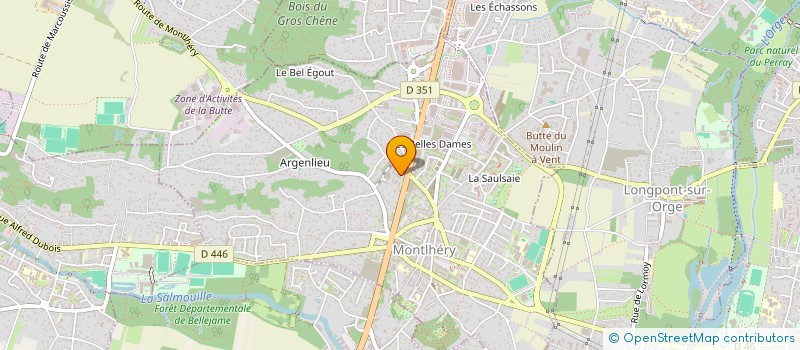 localisation de l'entreprise MADAME AURELIE BERNARDO  MONTLHERY