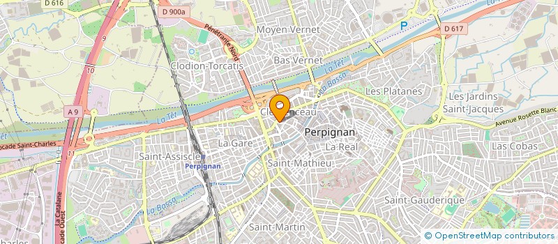 localisation de l'entreprise MADAME AURELIE BERNAT  PERPIGNAN