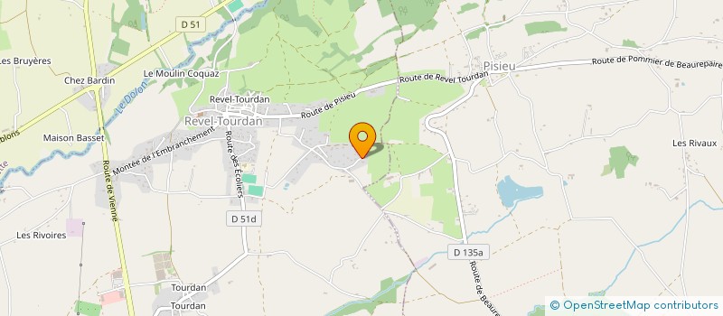 localisation de l'entreprise MADAME AURELIE BERNE  REVEL-TOURDAN