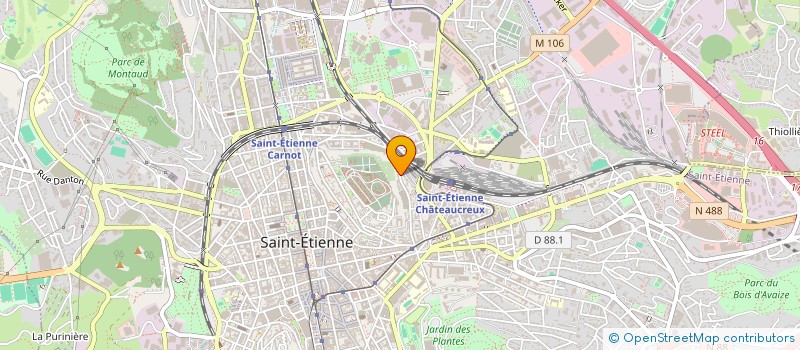 localisation de l'entreprise MADAME AURELIE BERTHOMMIER  SAINT-ETIENNE