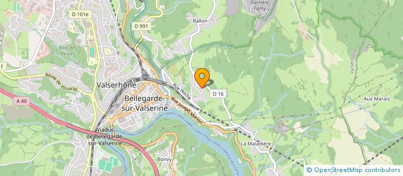 localisation de l'entreprise MADAME AURELIE BERTRAND à VALSERHONE