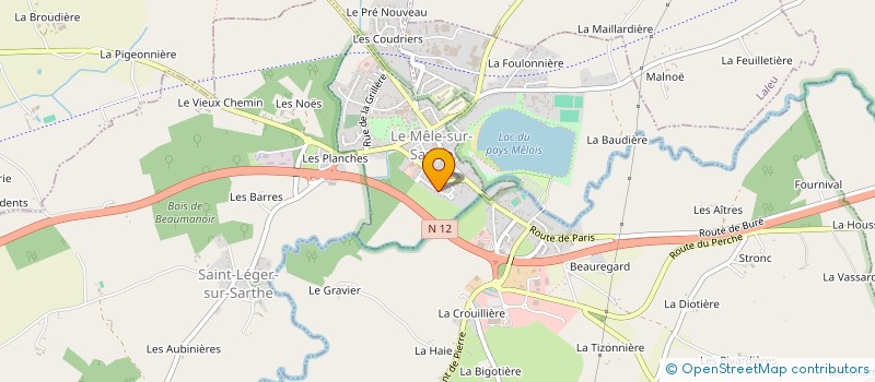 localisation de l'entreprise MADAME AURELIE BESNIARD à LE MELE-SUR-SARTHE