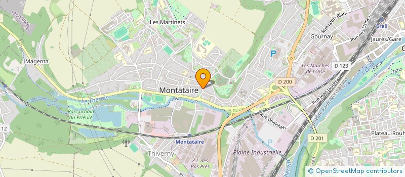 localisation de l'entreprise MADAME AURELIE BESSIERES à MONTATAIRE