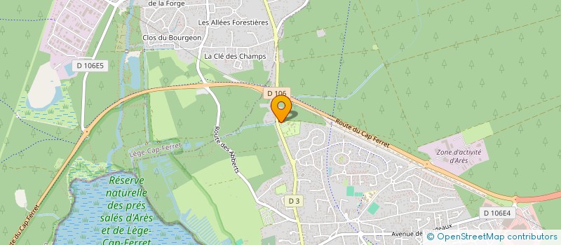 localisation de l'entreprise MADAME AURELIE BEYNARD à ARES