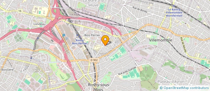 localisation de l'entreprise MADAME AURELIE BIENVENU à ROSNY-SOUS-BOIS