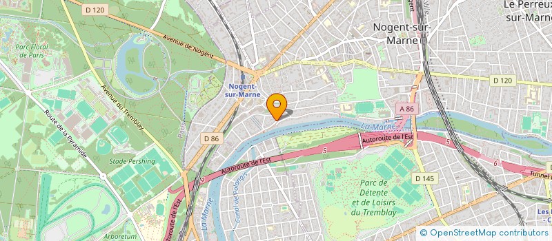 localisation de l'entreprise MADAME AURELIE BIEWESCH à NOGENT-SUR-MARNE