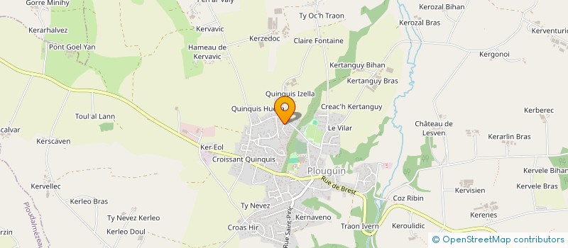 localisation de l'entreprise MADAME AURELIE BIHANNIC  PLOUGUIN