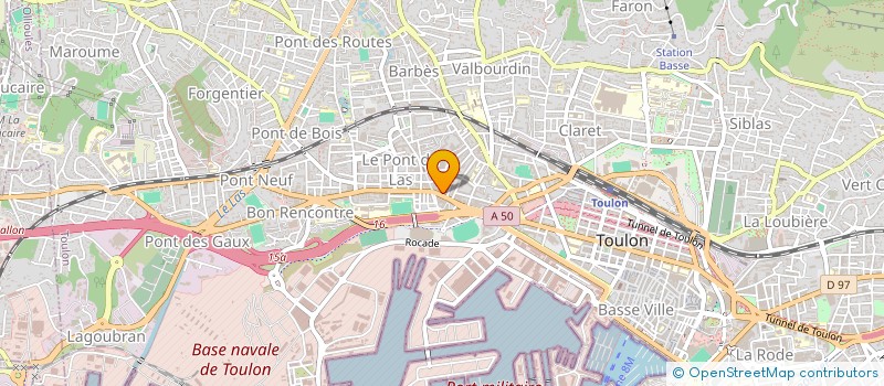 localisation de l'entreprise MADAME AURELIE BILAK  TOULON