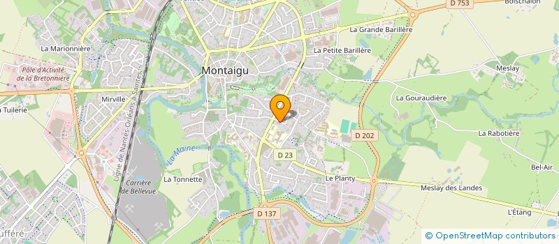 localisation de l'entreprise MADAME AURELIE BILLET  MONTAIGU-VENDEE