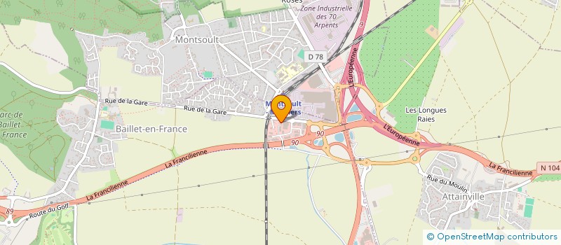 localisation de l'entreprise MADAME AURELIE BINET  BAILLET-EN-FRANCE