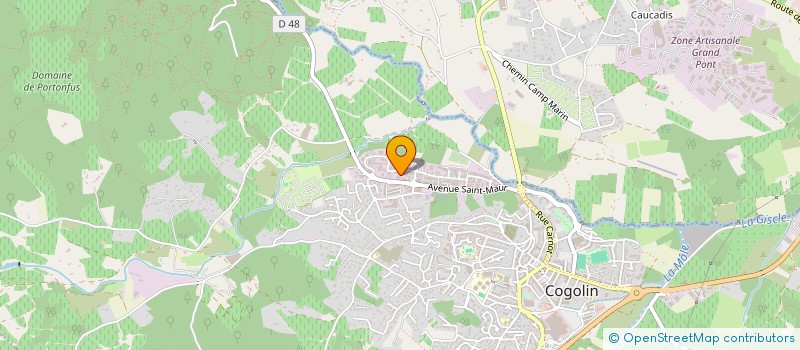 localisation de l'entreprise MADAME AURELIE BLANCHARD à COGOLIN