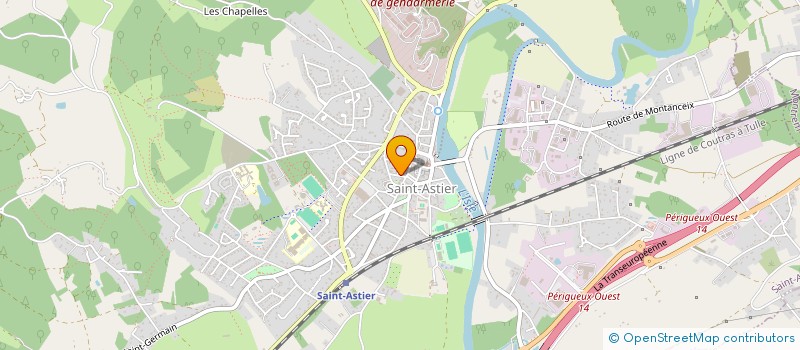 localisation de l'entreprise MADAME AURELIE BLANCHET  SAINT-ASTIER