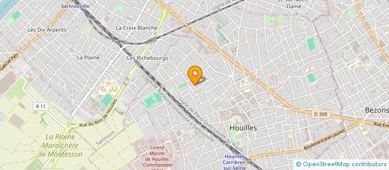 localisation de l'entreprise MADAME AURELIE BLANCHET  HOUILLES