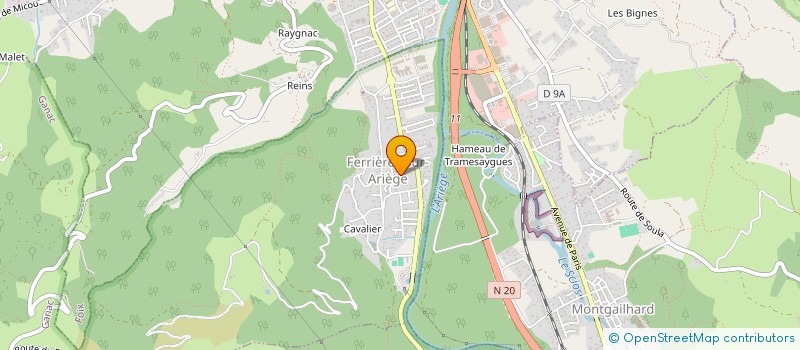 localisation de l'entreprise MADAME AURELIE BLANDINIERES à FERRIERES-SUR-ARIEGE