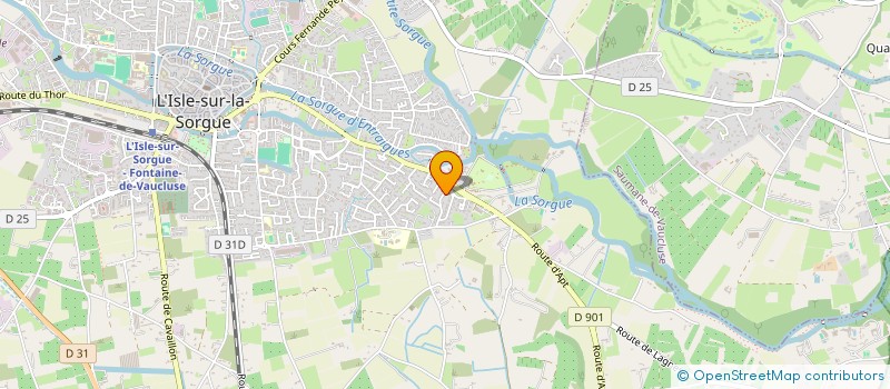localisation de l'entreprise MADAME AURELIE BLOND à L'ISLE-SUR-LA-SORGUE