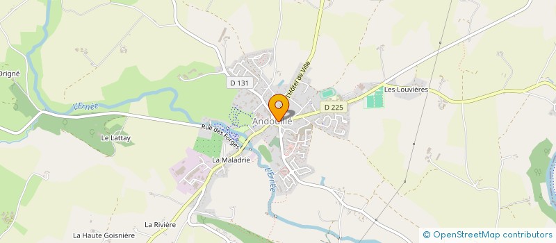 localisation de l'entreprise MADAME AURELIE BODINIER à ANDOUILLE