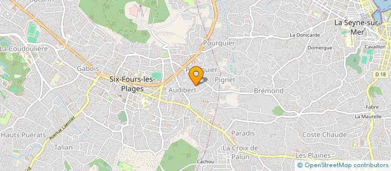 localisation de l'entreprise MADAME AURELIE BOISRAME à SIX-FOURS-LES-PLAGES