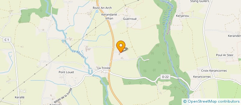 localisation de l'entreprise MADAME AURELIE BOLOU à MELGVEN