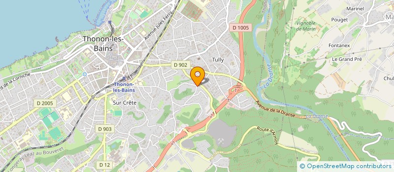 localisation de l'entreprise MADAME AURELIE BON à THONON-LES-BAINS