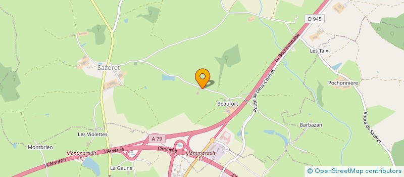 localisation de l'entreprise MADAME AURELIE BONA  SAZERET