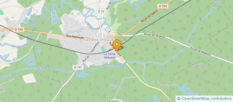 localisation de l'entreprise MADAME AURELIE BONARD  LA FERTE-IMBAULT