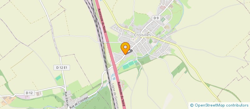 localisation de l'entreprise MADAME AURELIE BONAVENTURE  CROISILLES