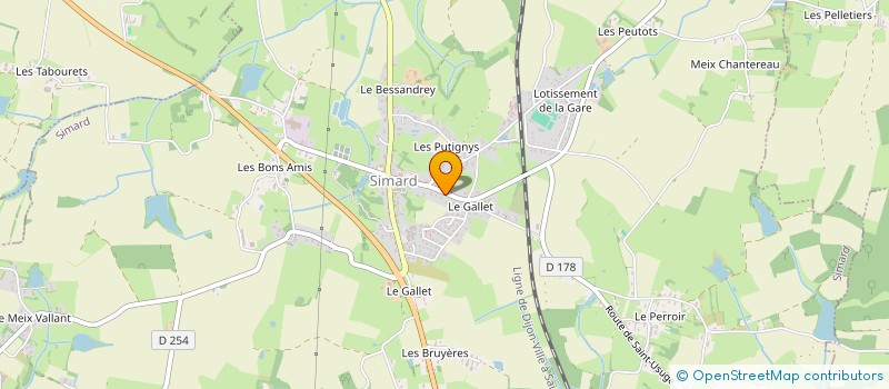 localisation de l'entreprise MADAME AURELIE BONIN  SIMARD