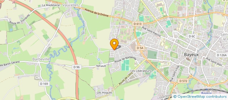 localisation de l'entreprise MADAME AURELIE BONNEAU à BAYEUX