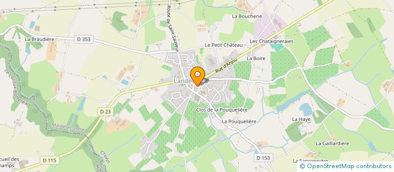 localisation de l'entreprise MADAME AURELIE BONNEAU  OREE-D'ANJOU