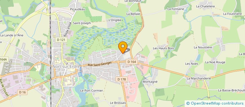localisation de l'entreprise MADAME AURELIE BONNEL à NORT-SUR-ERDRE