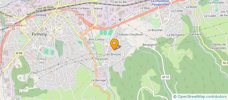 localisation de l'entreprise MADAME AURELIE BONNET à LE CHAMBON-FEUGEROLLES