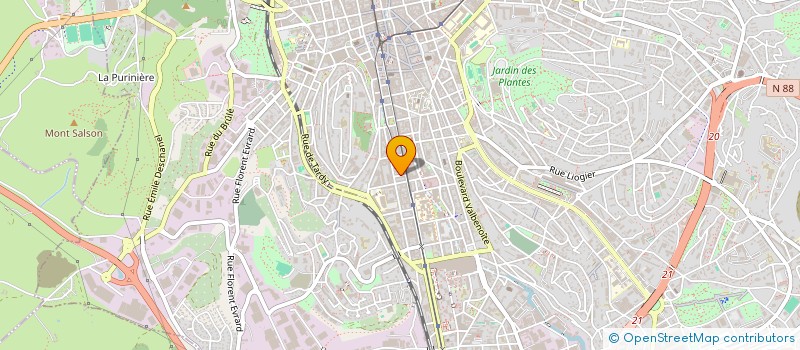 localisation de l'entreprise MADAME AURELIE BONY  SAINT-ETIENNE