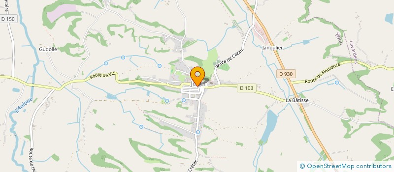 localisation de l'entreprise MADAME AURELIE BORDENEUVE  JEGUN