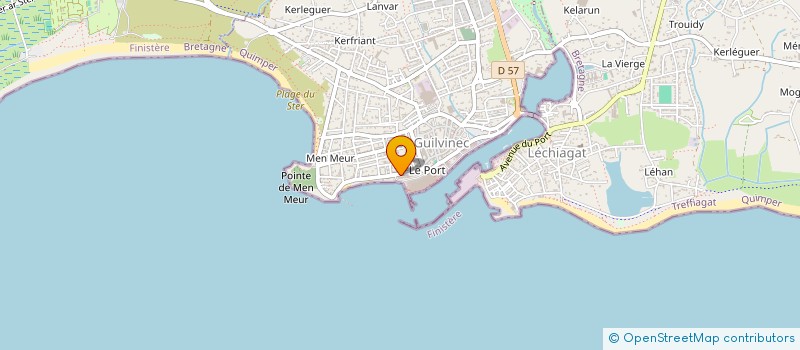 localisation de l'entreprise MADAME AURELIE BORDEYNE  GUILVINEC