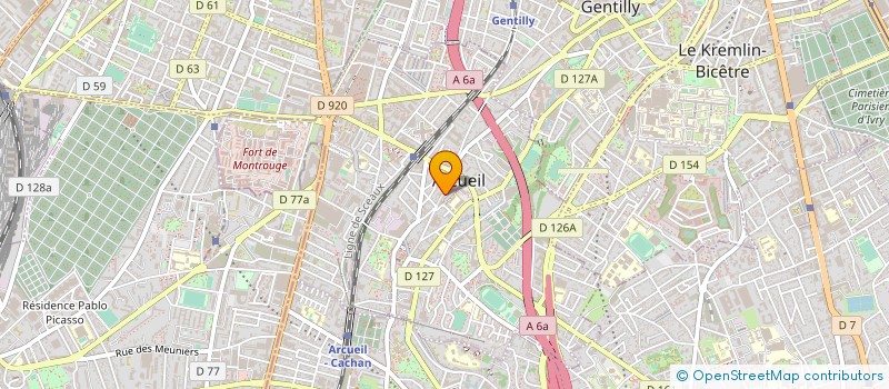 localisation de l'entreprise MADAME AURELIE BORG  ARCUEIL