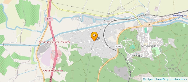 localisation de l'entreprise MADAME AURELIE BORGES  MEYRARGUES
