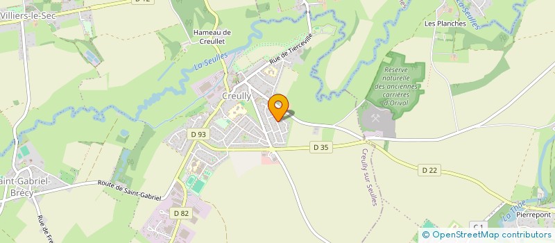 localisation de l'entreprise MADAME AURELIE BOS  CREULLY SUR SEULLES