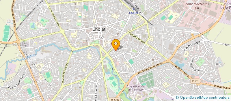 localisation de l'entreprise MADAME AURELIE BOSSU à CHOLET
