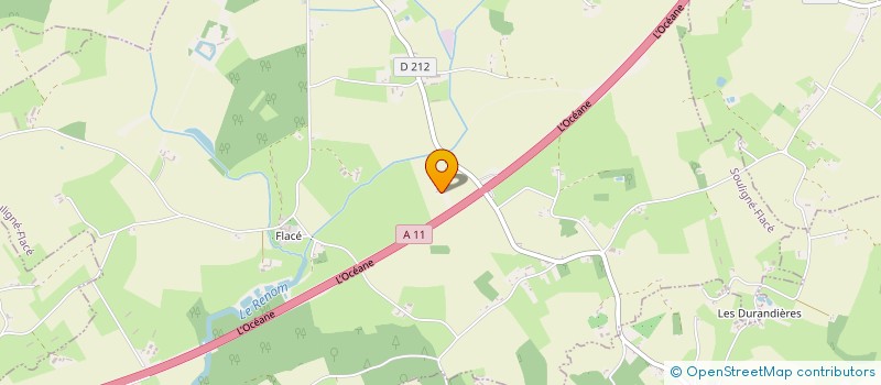 localisation de l'entreprise MADAME AURELIE BOUCHEREAU  SOULIGNE-FLACE