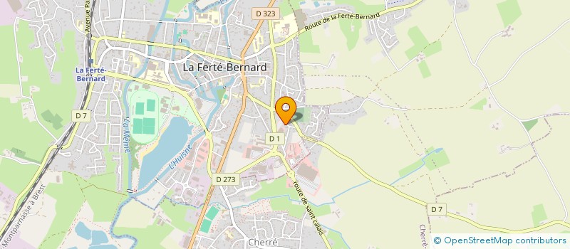 localisation de l'entreprise MADAME AURELIE BOUDET  LA FERTE-BERNARD