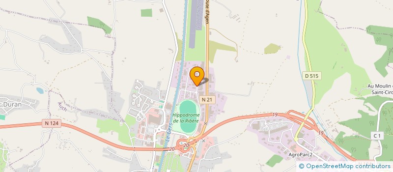 localisation de l'entreprise MADAME AURELIE BOUILLAGUET  AUCH